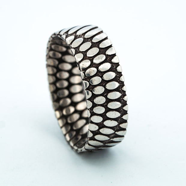 SALE RING - Silver, Superconductor Style Ring - Size 10.75