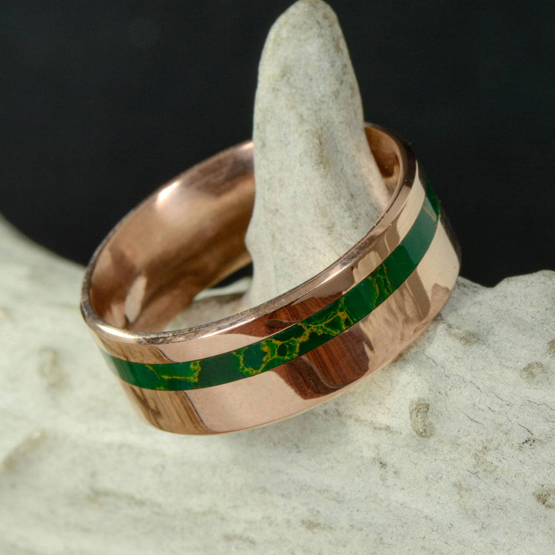 AZ Jade Canyon - Gold, Arizona Jade Inlay