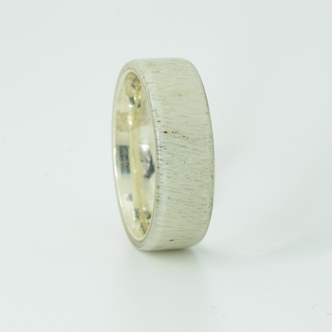 SALE RING - Silver & Antler - Size 11
