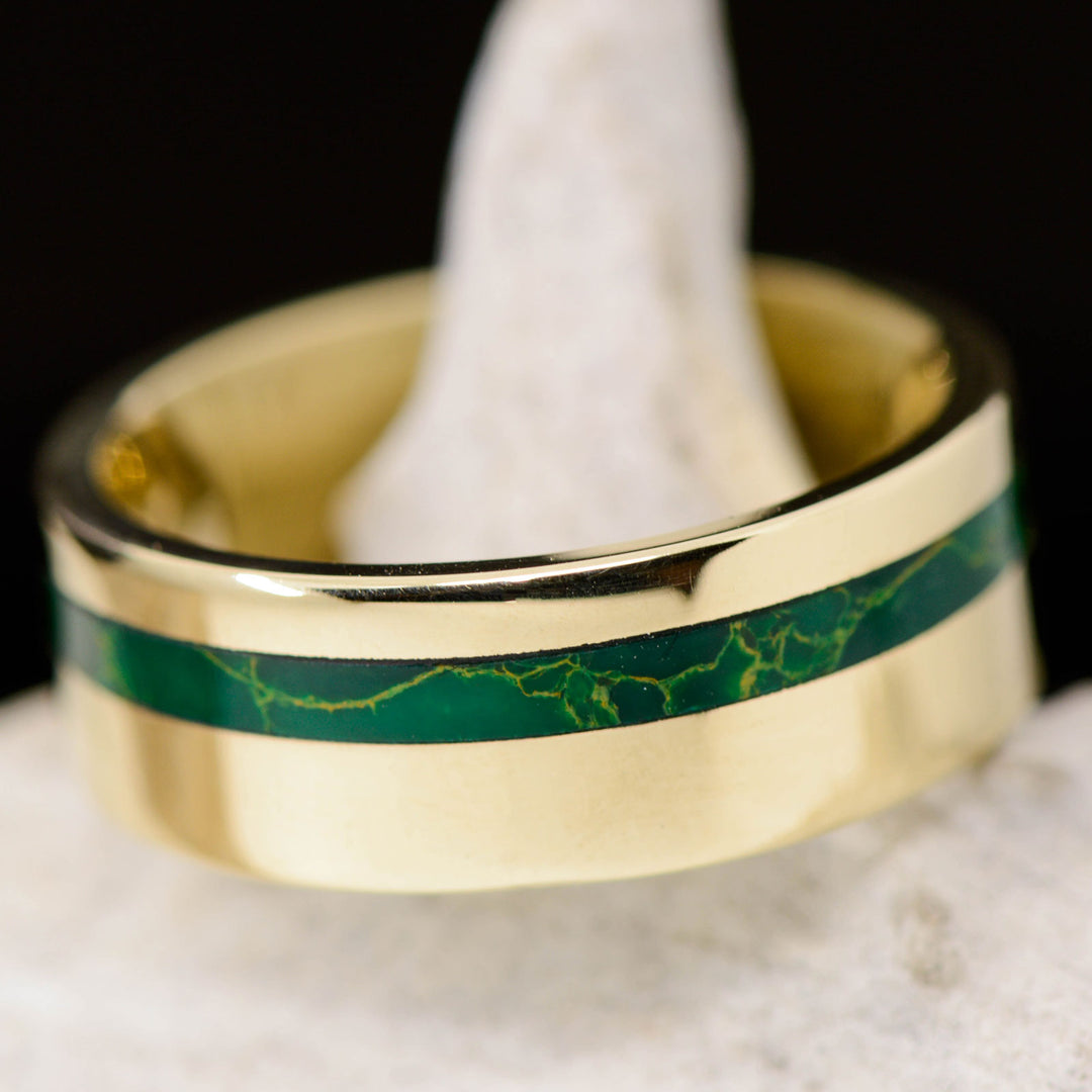 AZ Jade Canyon - Gold, Arizona Jade Inlay