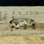 Teton Mountains Engagement Ring - Gold & Diamonds