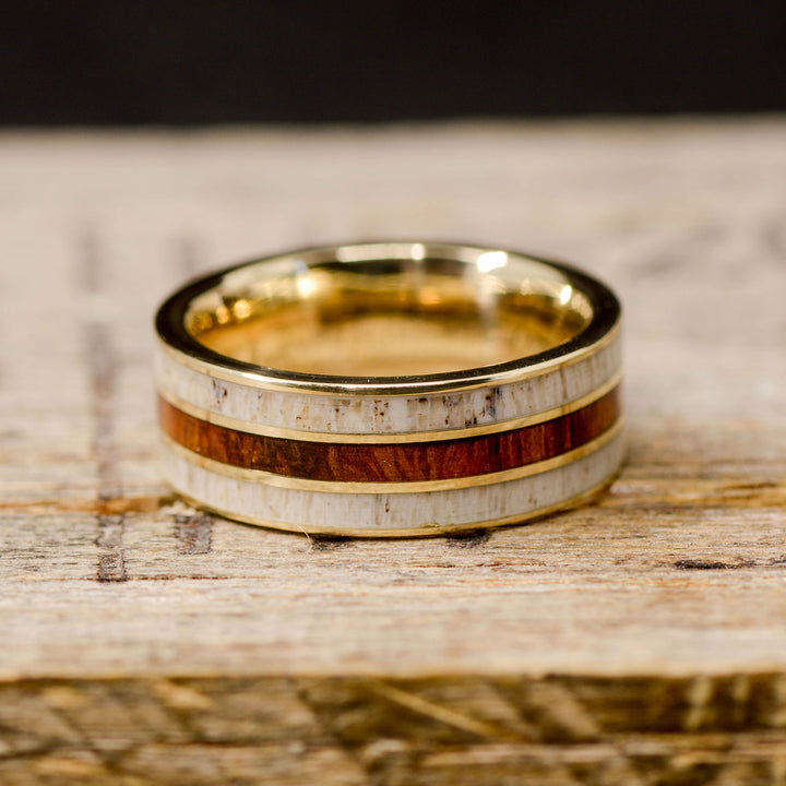 Desert Runner - Gold, Desert Ironwood, Elk Antler Inlays