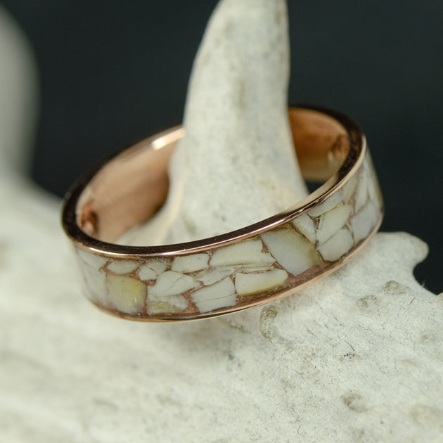 Ivory hot sale wedding band