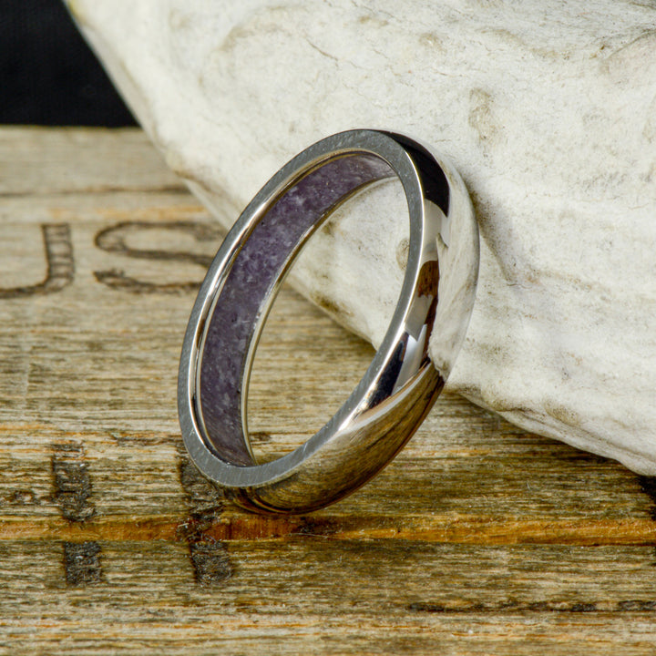 Metal with Periwinkle Lapis Sleeve