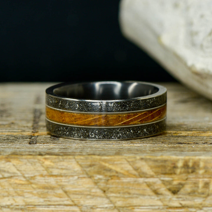 Whiskey Barrel Wood, Meteorite, & Guitar Strings