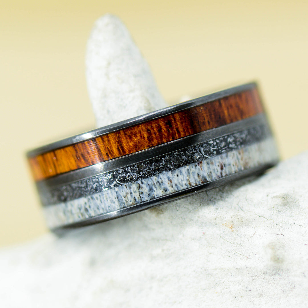 Black Zirconium, Ironwood, Meteorite, Elk Antler