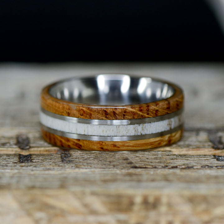 Whiskey Barrel Wood & Antler