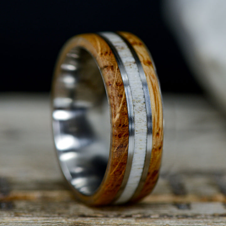 Whiskey Barrel Wood & Antler