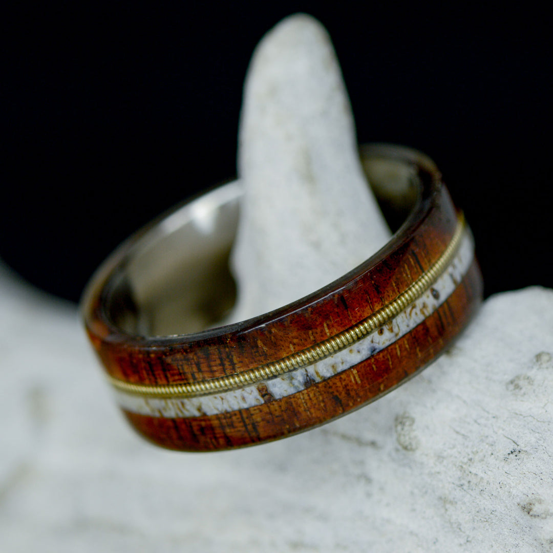 Koa Wood, Antler, Guitar String