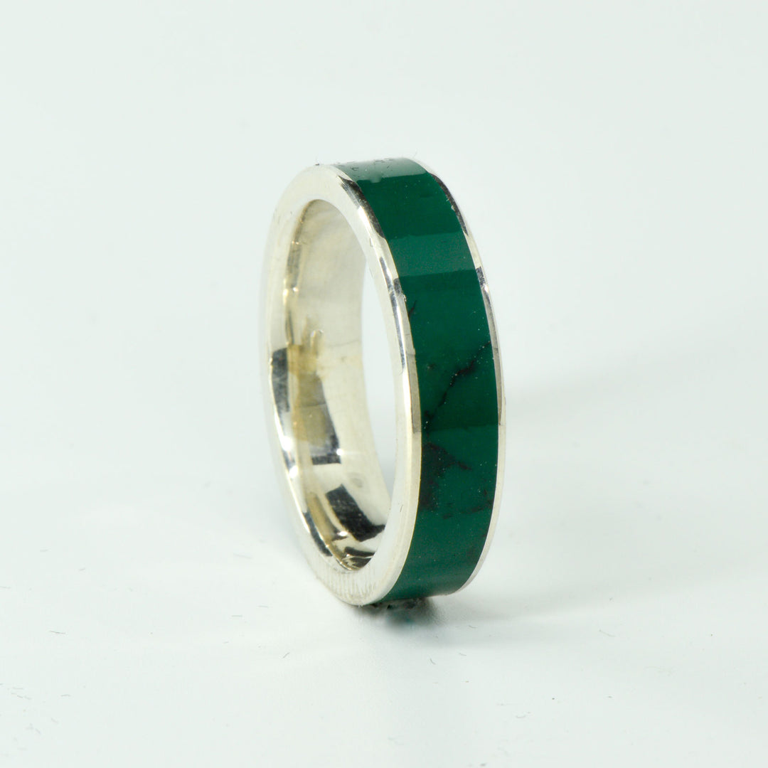 SALE RING - Silver & Imperial Jade - Size 9.5