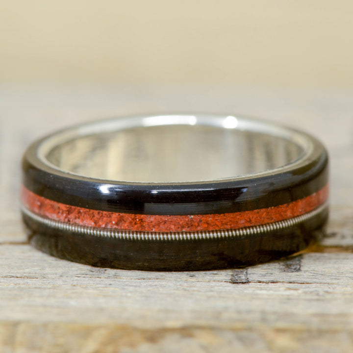 Blackwood, Red Opal, Guitar String