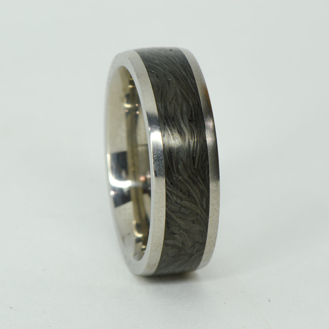 SALE RING - Titanium, Forged Carbon Fiber - Size 12.75