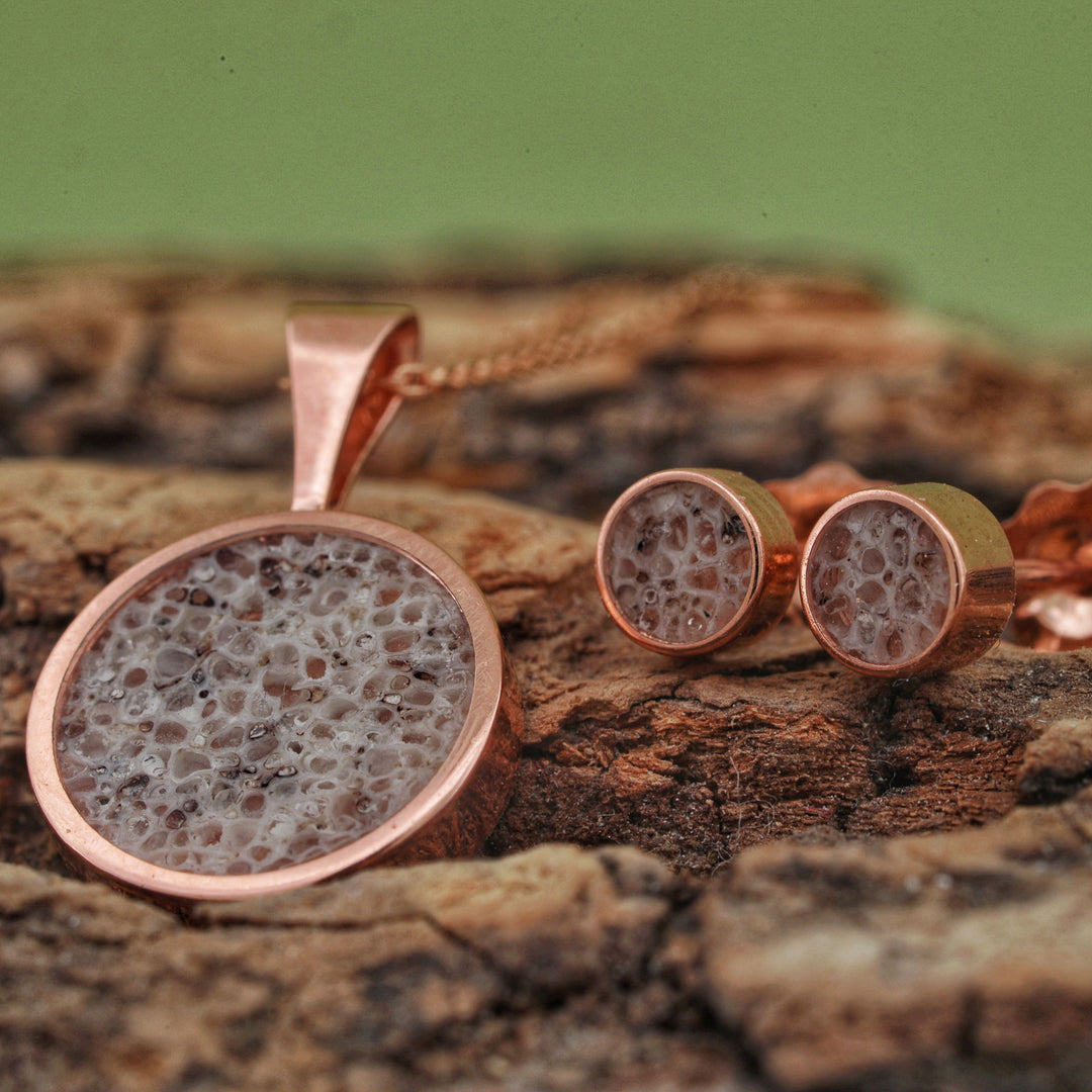 Elk Antler Pendant and/or Stud Earring Set