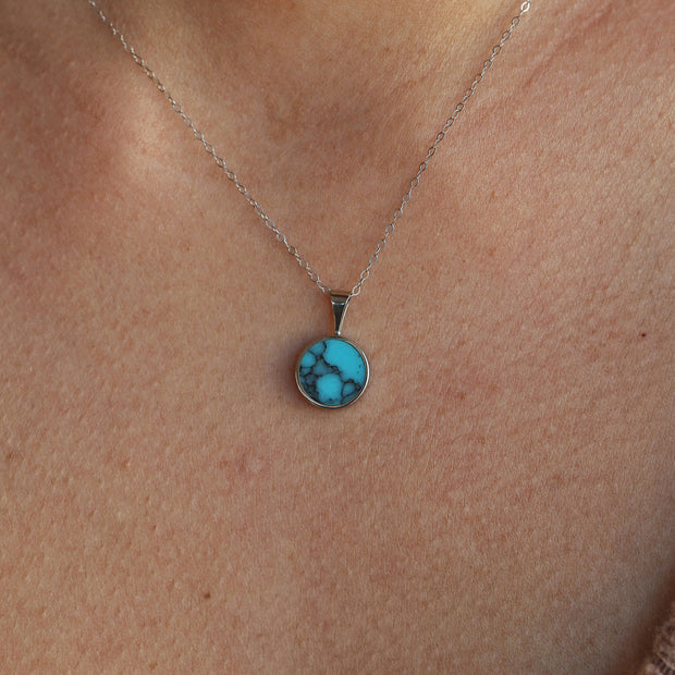 Turquoise Pendant and/or Stud Earring Set
