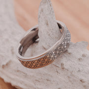 Metal Band with Celtic Knot Engraving