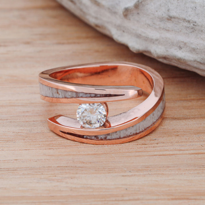 Rose Gold, Antler, Tension Diamond