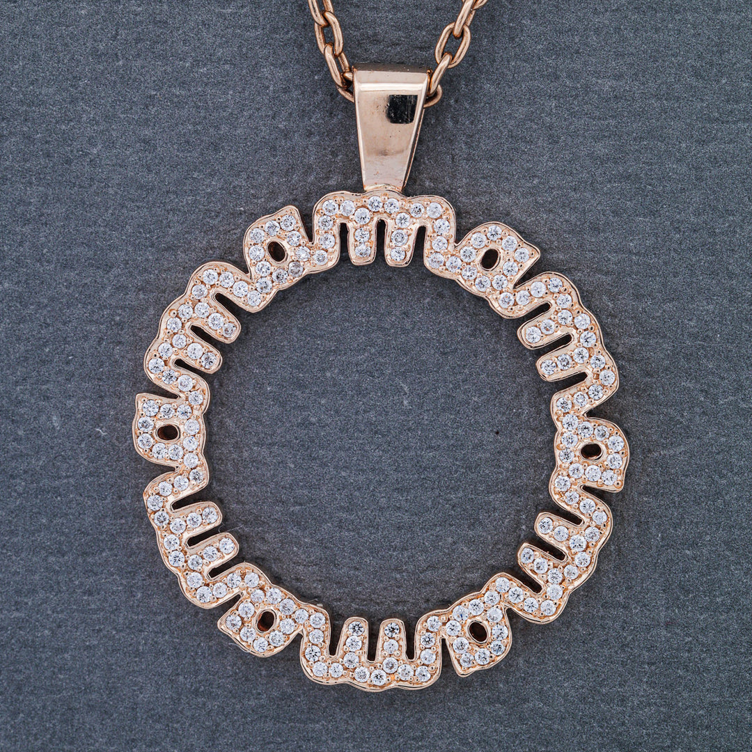 Gold Diamond Mama Pendant