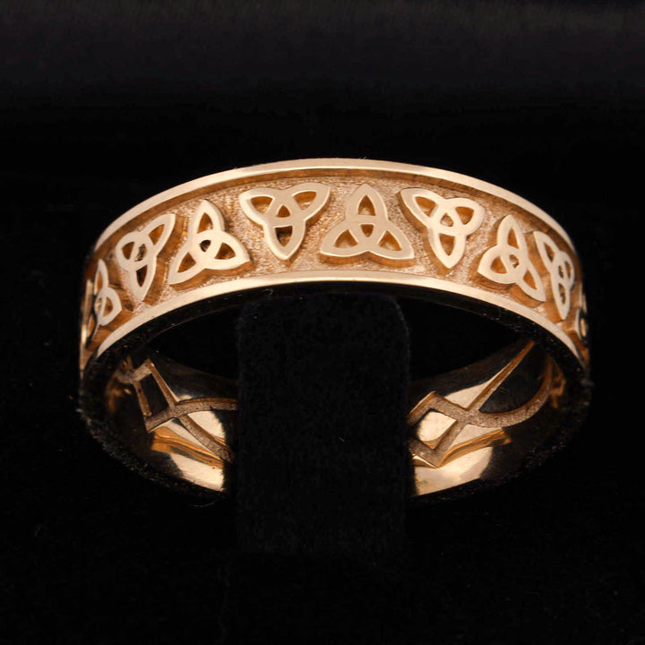 Yellow Gold Celtic Knot Wedding Band