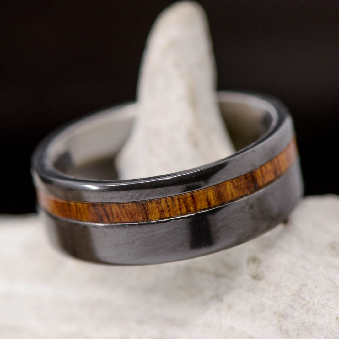 Gold Sleeve, Black Zirconium, & Ironwood Inlay