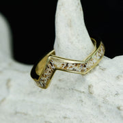Gold or Silver Antler V-Ring