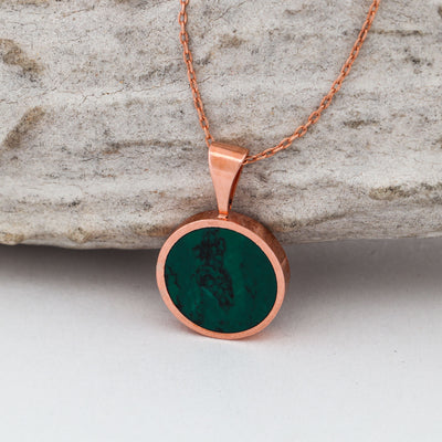 SALE PENDANT - Rose Gold & Imperial Jade