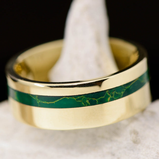 Gold, Arizona Jade Inlay – Stone Forge Studios