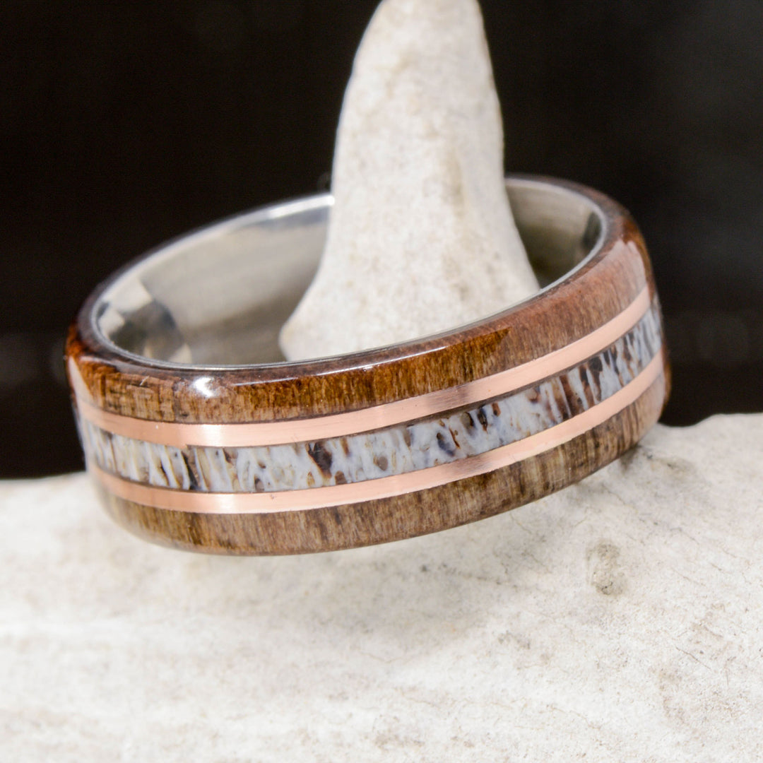 Walnut, Antler, Rose Gold