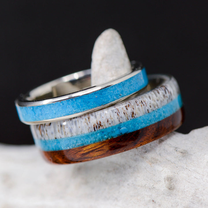 Ironwood, Turquoise, Antler