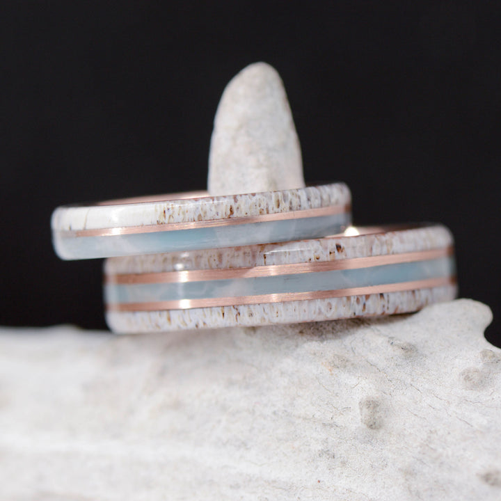 Antler, Larimar, & Rose Gold Pinstripes