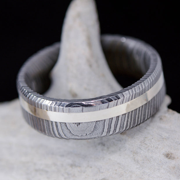 Polished Damascus Steel, Silver