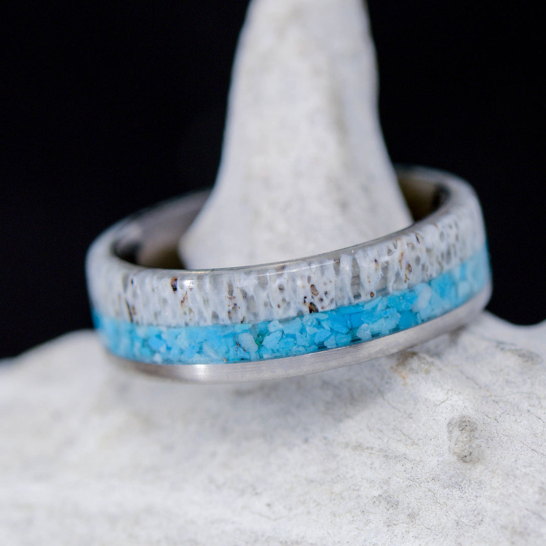 Antler, Turquoise, and Metal Line