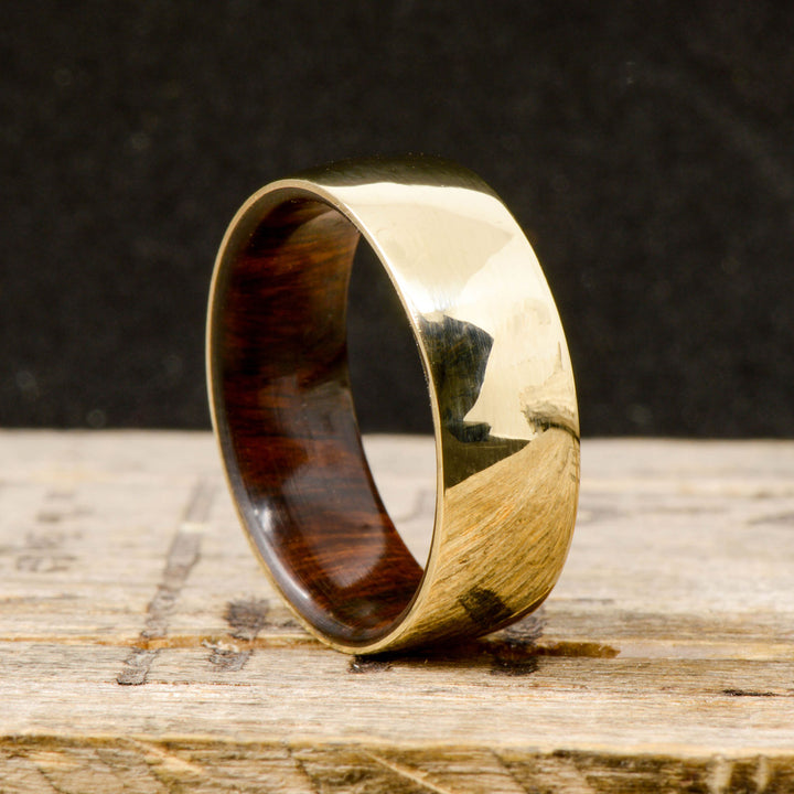 Gold with Desert Ironwood Inlay