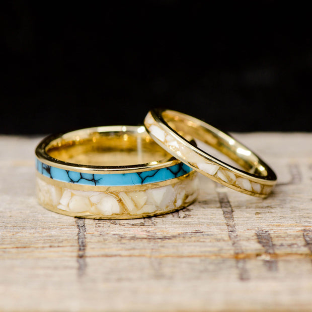 Turquoise & Elk Ivory Channel