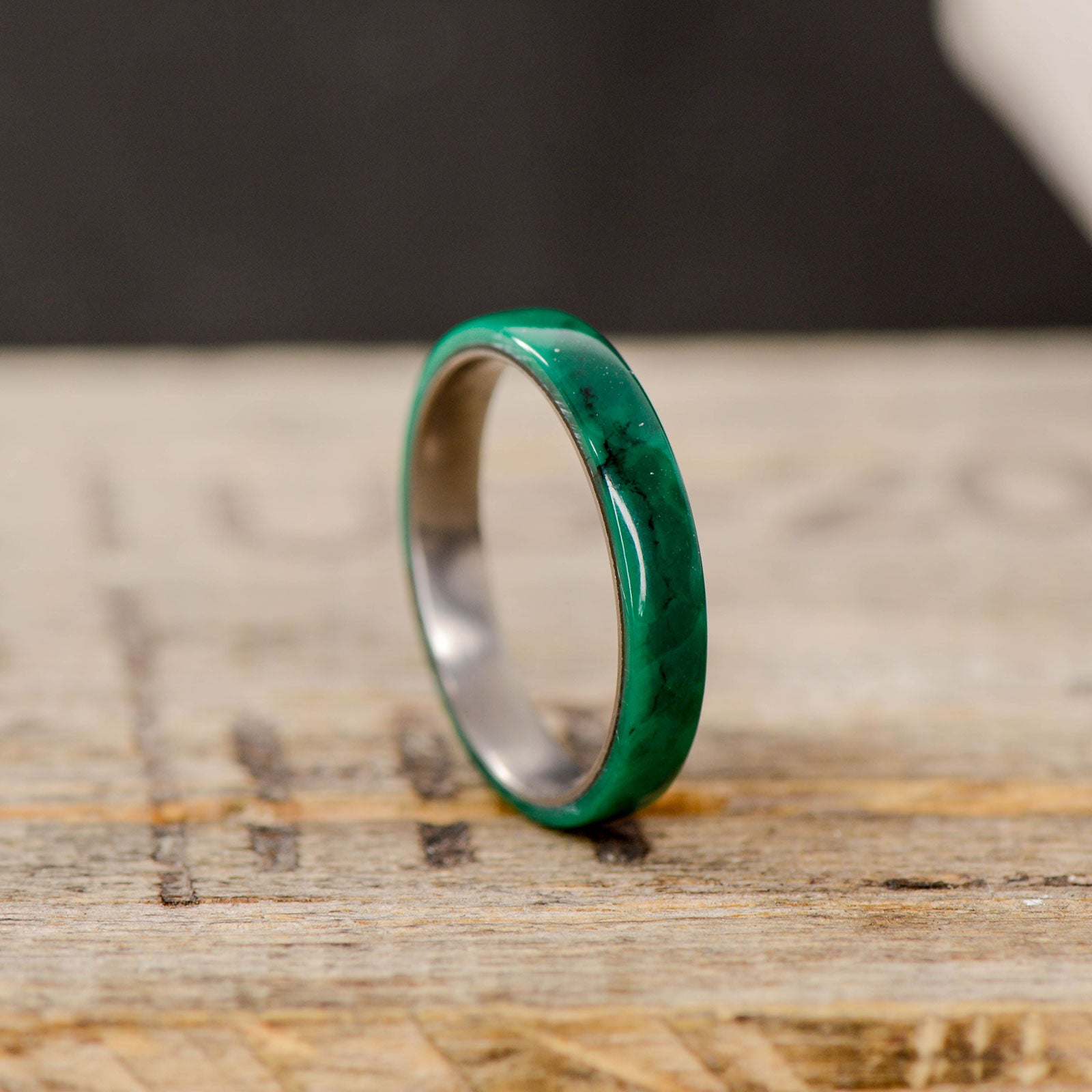 Imperial jade shop ring band