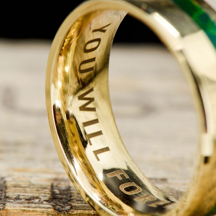 Custom ring engraving