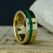 Gold with Imperial Jade Inlay