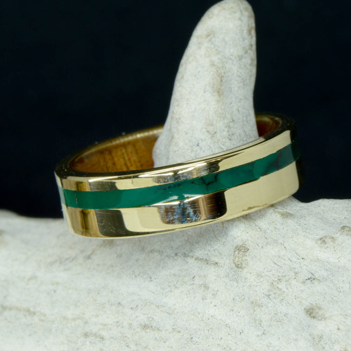 Yellow Gold, Imperial Jade, & Koa Sleeve