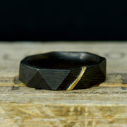 Facet Cut Forged Carbon Fiber & Yellow Gold