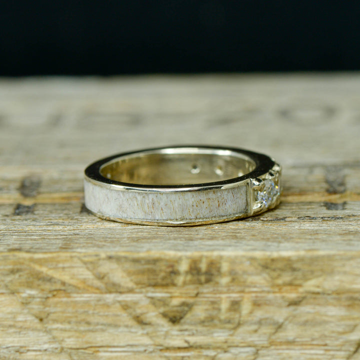 Diamond ring with Antler Channel