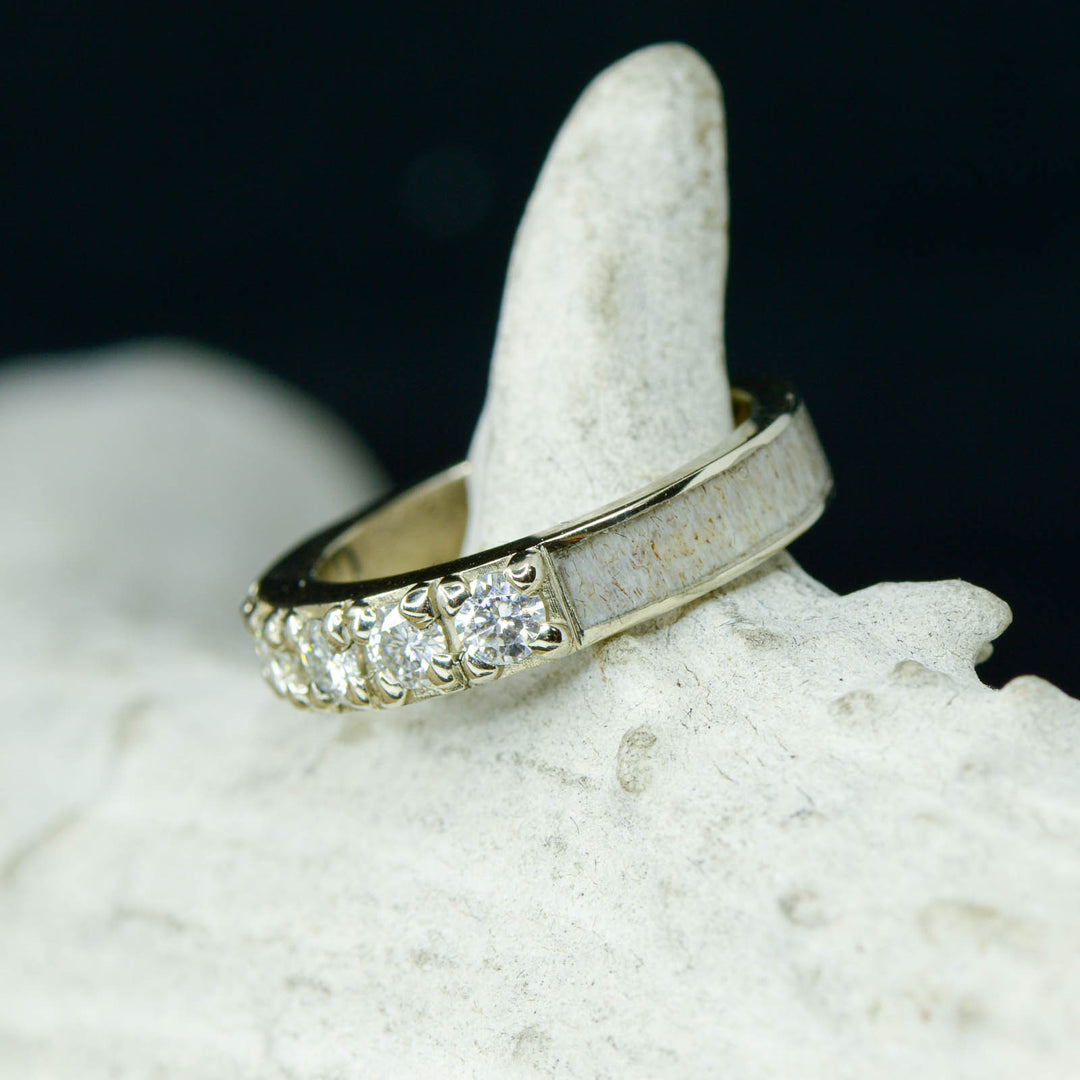 Diamond ring with Antler Channel