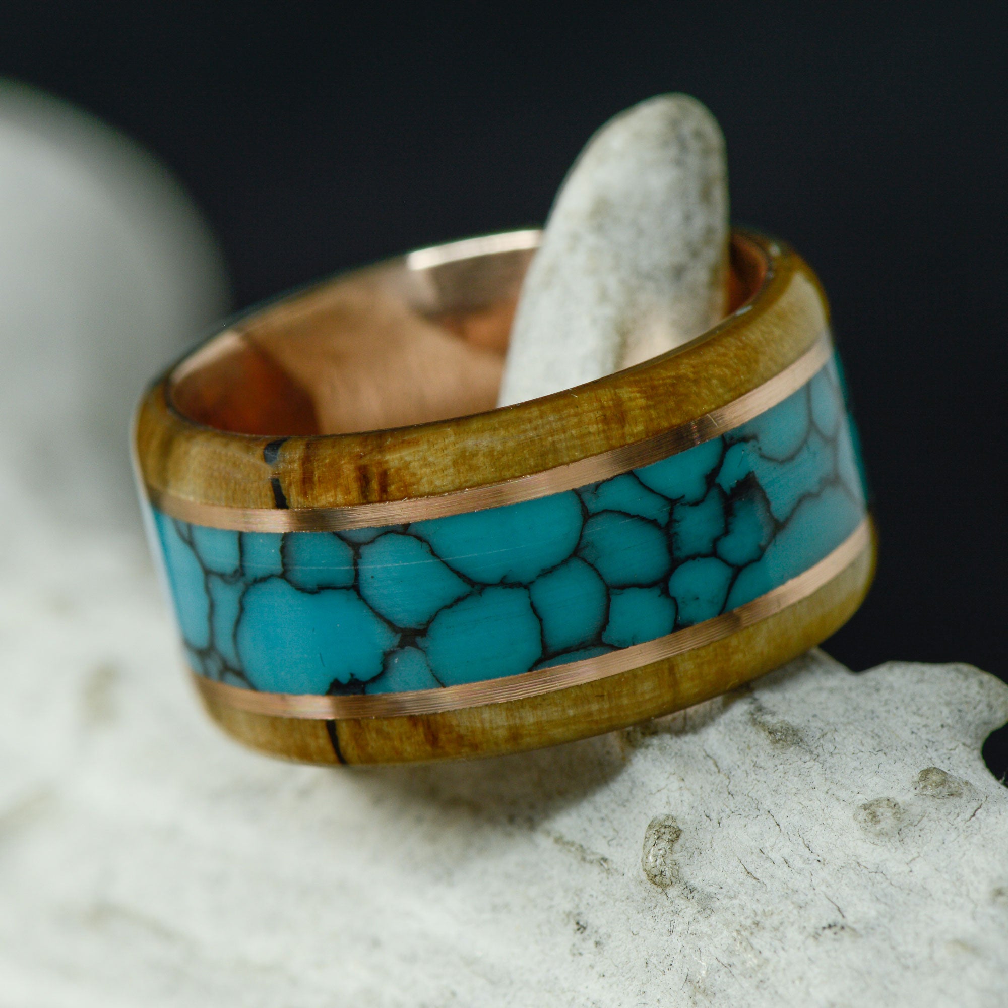 Mens Elk Antler Ring – Stone Forge Studios