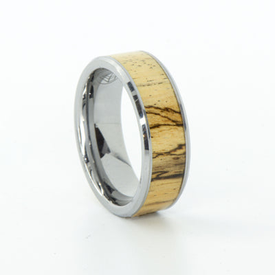 SALE RING - Tungsten & Maple Wood - Size 11.5