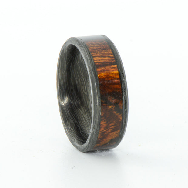 SALE RING - Forged Carbon Fiber and Ironwood - Size 11