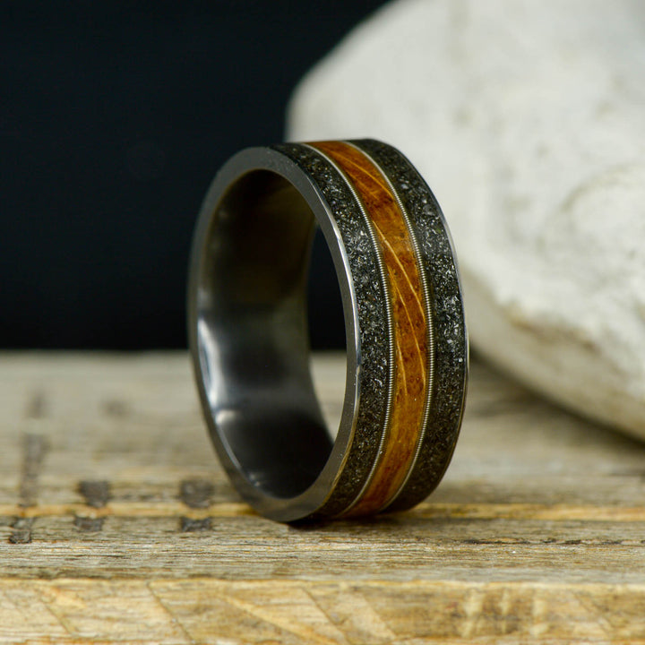 Whiskey Barrel Wood, Meteorite, & Guitar Strings