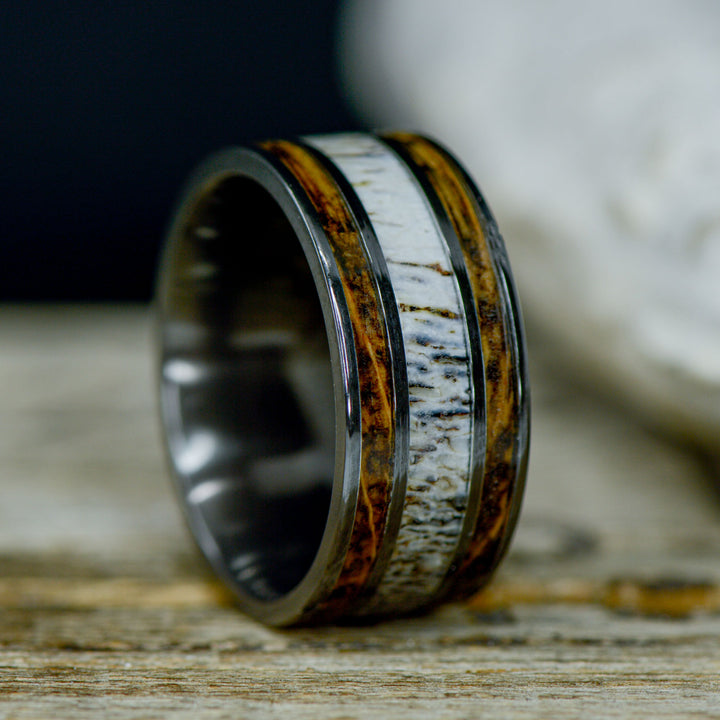 Black Zirconium, Whiskey Barrel Wood, & Antler