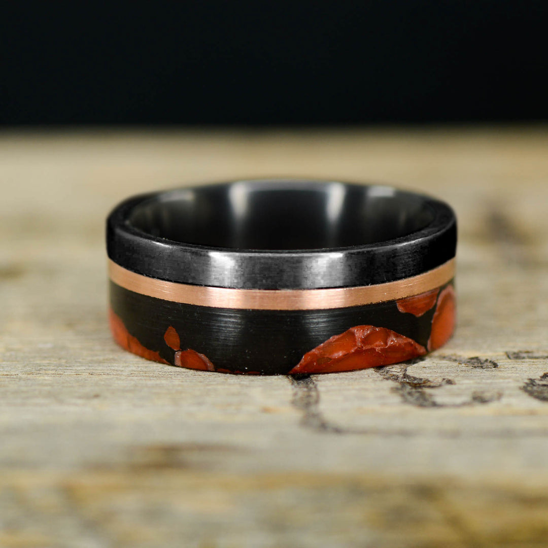 Black Zirconium, Rose Gold, & Dinosaur Bone