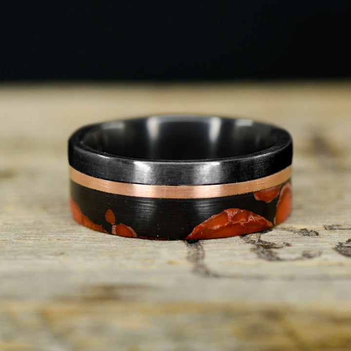 Black Zirconium, Rose Gold, & Dinosaur Bone