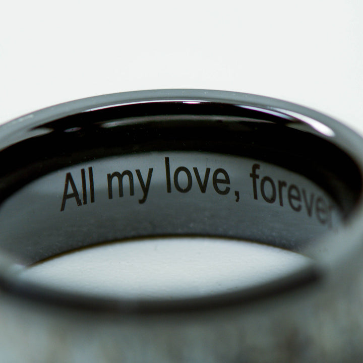 Custom ring engraving