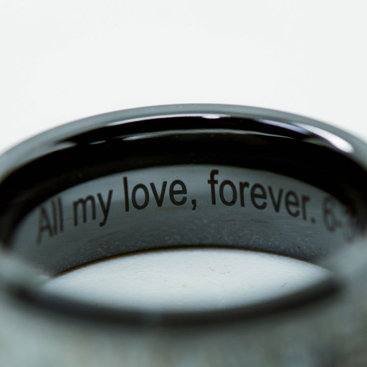 Custom ring engraving