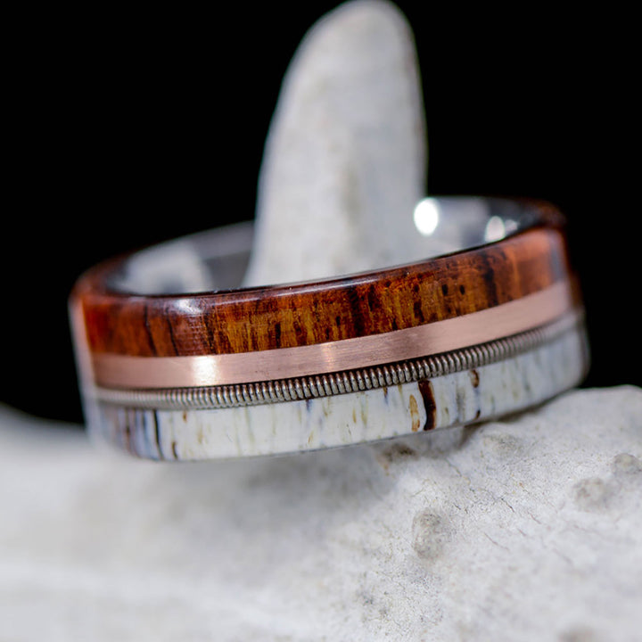 Ironwood, Rose Gold, Guitar String, Antler